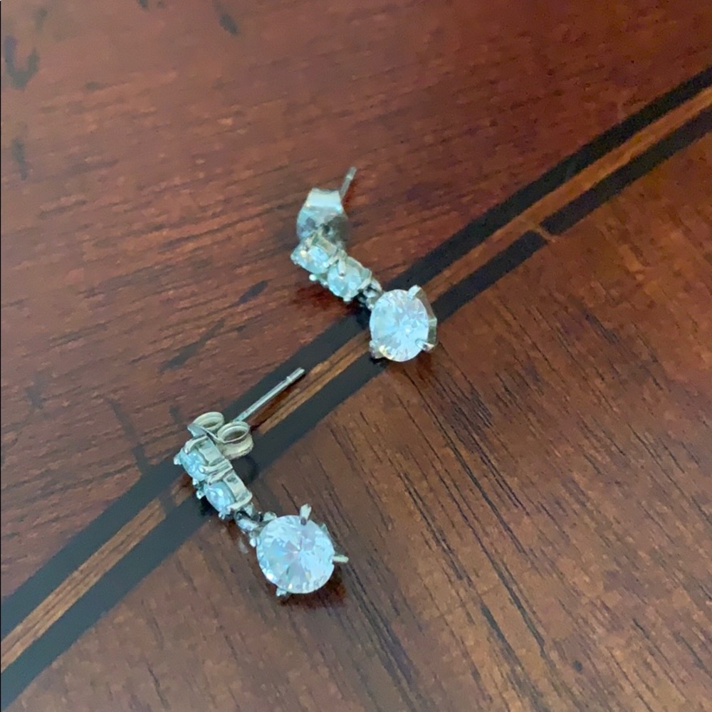 CZ Dangly Earrings